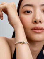 Pandora - Pulsera with Cierres de serpiente y Cadena-Plata de Ley, Baño de Oro de 14K - details 2