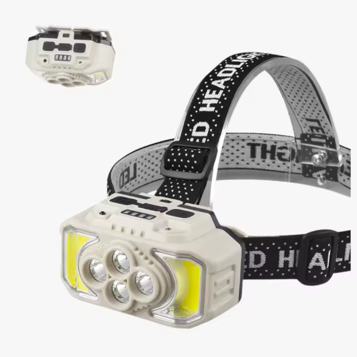 Linterna Frontal LED Recargable con Sensor de Encendido, Impermeable y Ajustable para Actividades al Aire Libre - 1