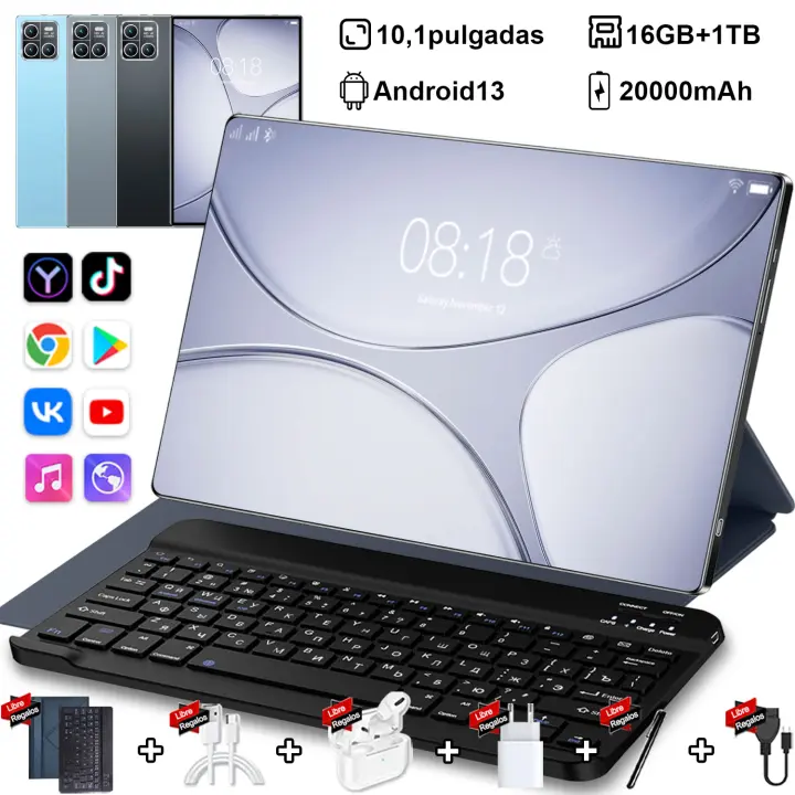 2025 Nueva tableta 5G 10,1 pulgadas Android 13,0 tableta 16GB Ram 1TB ROM tableta Doble Cámara WiFi tipy-C - 1