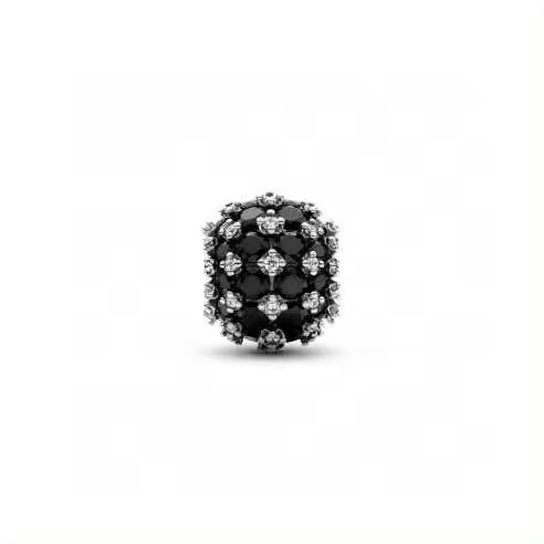 Pandora Charm Pave Negro 792630C04 - Plata - Mujer - Elegante y Moderno - 1