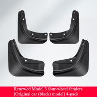 Protector De Barro Para Ruedas De Coche Para Tesla Model 3+ Highland Model Y Guardabarros Antisalpicaduras Delanteros Y Traseros Nuevos Y Mejorados - details 5