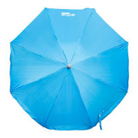 Aktive - Sombrilla playa antiviento.180 cm, 200 cm o 220 cm, Max Air, azul, forma octogonal, poliéster con protección UV50 y revestimiento plateado, 8 varillas fibra de vidrio, mástil inclinable Ø28/32 mm, incluye funda con asa, con ventilación superior - details 0