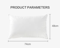 Almohada De Microfibra Suave Y Cómoda Evolon 100% Anti-Polvo Para Dormitorio Uso En Cama Estilo De Hotel 5 Estrellas Color Sólido - details 11
