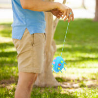 Bola De Pelo Luminosa Creativa Y Única Estilo Virus+Mariposa Juguete Para Niños Elástico Bola De Liberaón Brilla Al Aire - details 7