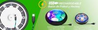 3in1 Flotante Fútbol Hockey Pelotas Juego de Juguetes para Niños Luz de LED Estrella Noche USB Recargable Aire Flotar Interior Juegos Deportivos al Libre 2 Goles EVA Bumper Regalo para 6-16 Niñ - details 1