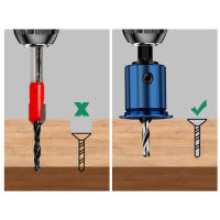 1Pc Herramienta De Carpintería Con Punta De Carburo Y Perforador Taperado Con Parada De Profundidad Ajustable Para Manija Hexagonal - details 2