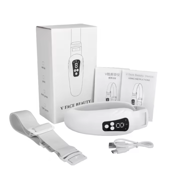 Masajeador Facial Eléctrico EMS De Cuidado De La Piel Máquina Adelgazante V Line Shaper Levantador Y Firmador De Barba Y Pecho Herramienta De Belleza - 1