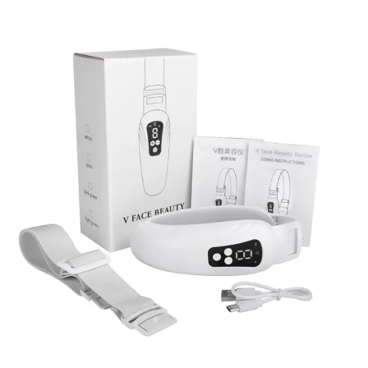 Masajeador Facial Eléctrico EMS De Cuidado De La Piel Máquina Adelgazante V Line Shaper Levantador Y Firmador De Barba Y Pecho Herramienta De Belleza - 1