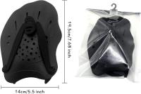 1 Pair Hand Paddles for Swimming Swim Paddles with Adjustable Straps Power Strength Training Aid Pool Exercise Equipment Accessories - details 4