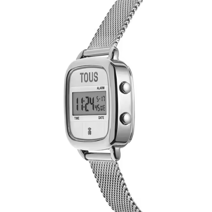 Reloj digital D-Logo New con correa de acero - 1