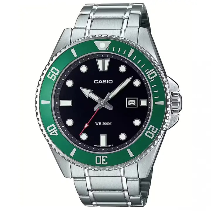 Reloj CASIO MDV-107D-3A Diver Style Unisex Correa de Acero - 1