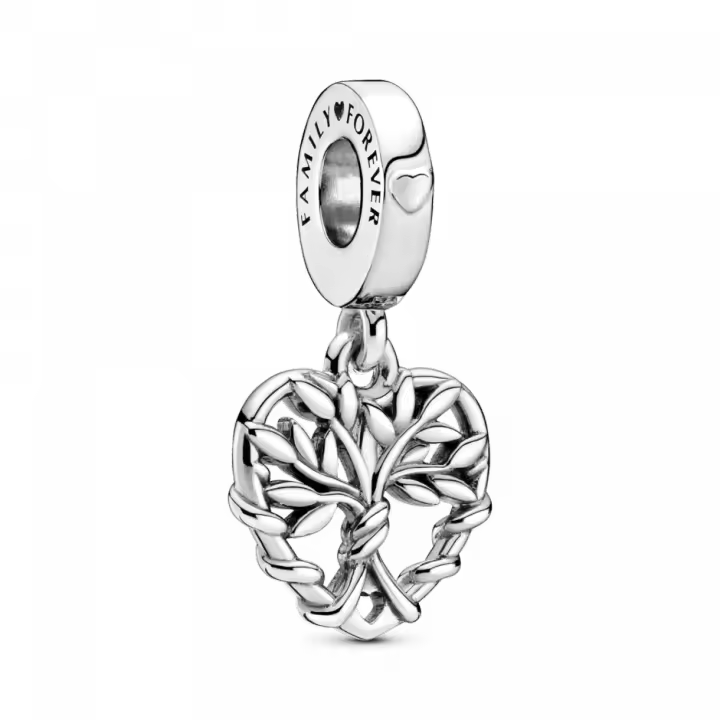PANDORA Charm Colgante Corazón Árbol de la Vida 799149C00 Mujer Plata - Diseño Elegante - 1