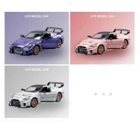 Coche De Juguete Nissan GTR CSR2 Skyline Ares a Escala 1:24 Metálico Con Retroceso Para Colección Modelos De Simulación Alta Para Niños - details 1