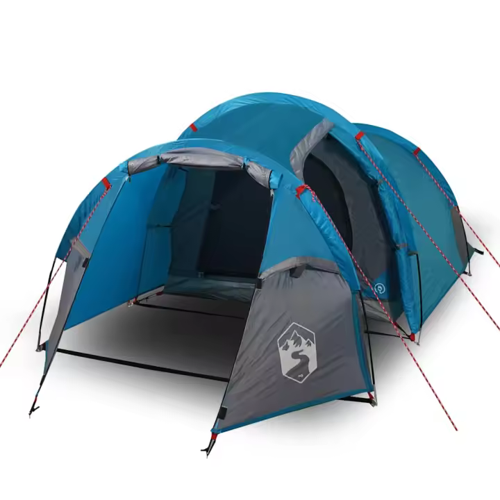 vidaXL Tienda de campaña túnel para 2 personas impermeable azul - 1