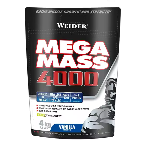 Mega Mass 4000 4Kg Weider + Creatina king 200g - 1