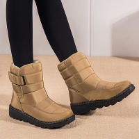 Botas De Nieve Impermeables Para Mujer 2023 Con Plush Grueso Antideslizantes Y Cálido Zapatos De Invierno Con Plush Interior Botas De Plataforma Tallas 35-44 - details 19