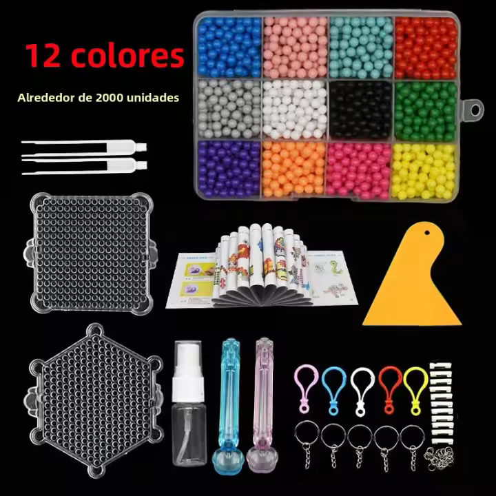 Set De Juguetes Sensoriales DIY De Bricolaje Creativo Con Bolas De Agua Mágicas Y Accesorios Juguetes De Cuentas Adhesivas Para Niños De 6 a 12 Años - 1