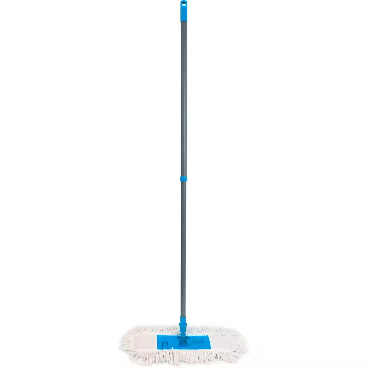 WOOOW - MOPA ALGODÓN CON MANGO 1.40MTS  - Mopa Algodón Absorbente y Eficiente - Mopa Algodón Suave para Superficies Delicadas - Mopa Algodón Duradera y de Larga Duración - Mopa Algodón Lavable para una Limpieza Continua - 1