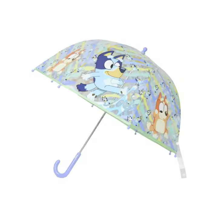 Bluey Nuevo Diseño Paraguas Transparente Burbuja 48cm - Paraguas Infantiles para Niños - 1
