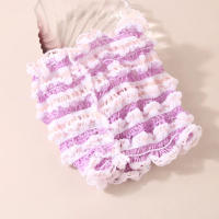 Headband Elástico Para Lavar La Cara Con Diseño Hueco Antideslizante Ancho Accesorio Para El Cabello Para Mujer Estilo Ganchillo - details 4