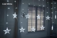 Decoración De Navidad Y Ramadán 2025 Luces De Cortina Guirnalda Estrella Luna Aid EID Mubarak 2024 Para Hogar Eventos Musulmanes Fiesta - details 30