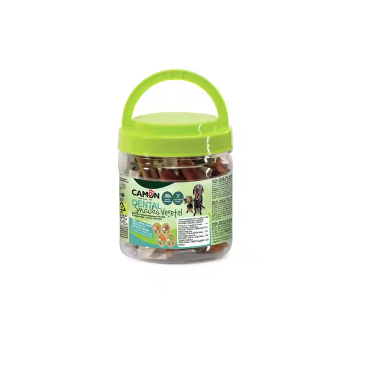 Camon Mini Stick snacks para perros-snack dental vegetal-arroz, zanahoria, boniato, calabaza, espinacas, vainilla. 300g - 1
