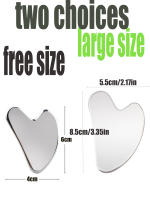 1PC Scraper De Acero Inoxidable Gua Sha Para Cuidado De La Piel Masajeador Facial Completo Y Cuello Herramienta De Masaje SPA Desintoxicante Para Relaxar El Estrés - details 0