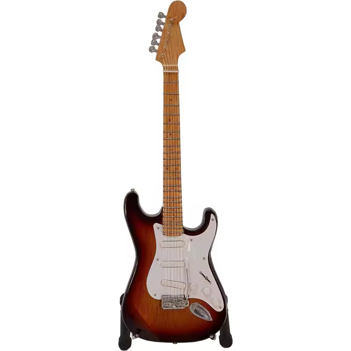 New Brand Music Legends MGT-0154 Minitura de adorno de guitarra eléctrica stratocaster para decoración hecha a mano - 1