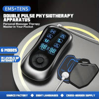 Masajeador Eléctrico Profesional De 6 Modos EMS Estimulación Muscular Fisioterapia Máquina De Unidad Tens Masajeador Corporal Completo Impulso Pulso - details 4
