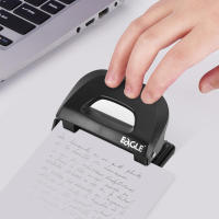 Pulverizador De Papel Eagle 2 Agujeros Capacidad De 12 Hojas Con Contenedor De Residuos Guías Ajustables Para Escuela Y Oficina - details 4