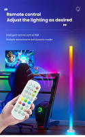 Lámpara De Piso Inteligente 150cm RGB LED Controlable Por APP Iluminación Moderna Para Dormitorio Juego Sala De Estar - details 3