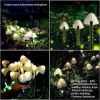 Luces De Hongo Solar Para Jardín Decoración Exterior Impermeable Con 8 Modos Luces Nocturnas Para Camino Paisaje Jardín Navidad - details 9