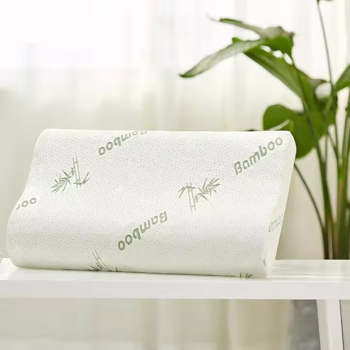 Cojín De Memoria De Bambú Con Cubierta Desmontable Y Cierres De Fondo Para El Cuello Diseño Ergonómico JAF022 - 1
