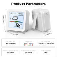 Sensor De Temperatura Y Humedad WIFI Interior Con Pantalla LCD Iluminada Soporte Alexa Google Tuya Smart Higrómetro Termómetro - details 18