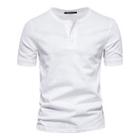 Ropa para hombre, camiseta de manga corta con cuello redondo, camiseta de peso pesado para hombre, camisa deportiva delgada de color sólido - details 4