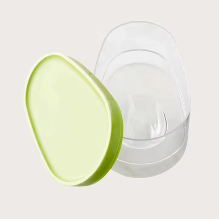 Caja De Almacenamiento De Alimentos En Forma De Aguacate 1pc Organizador De Verduras Y Frutas Ecológico Ahorra Espacio Para La Cocina - 1
