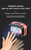 Linterna Frontal Recargable Con Sensor De Movimiento LED Brillante Para Exteriores Lámpara De Emergencia Para Camping Y Pesca - details 4