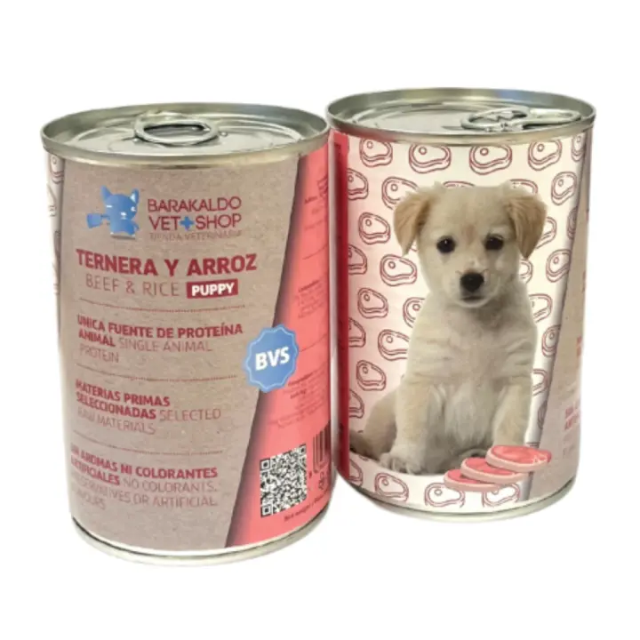 Comida Húmeda Ternera Barakaldo Vet Shop 400g para Cachorros - 1