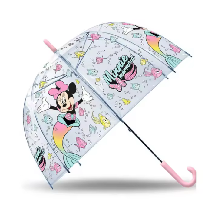 Paraguas Campana Transparente Minnie Mouse Mermaid 76390 - 1