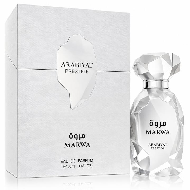Arabiyat Prestige - Marwa EDP 100 ml para Hombre, Cítrica Aromática con notas de bergamota, jengibre y ambroxan — oferta en Miravia
