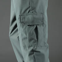 Pantalones De Cargo Para Hombre Con Cintura Media Y Diseño De Cordón Trousers Poliéster Adecuados Para Citas Y Escena Casual - details 14