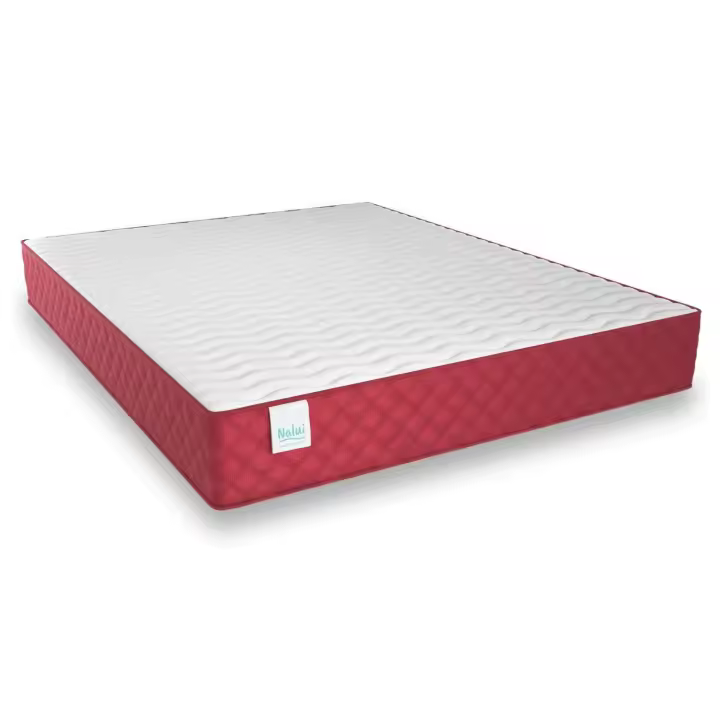 Nalui Colchón Viscoelástico Gredos Burdeos ±24cm Firmeza Media con Tejido Strech. Reversible | Fabricado en España - 1
