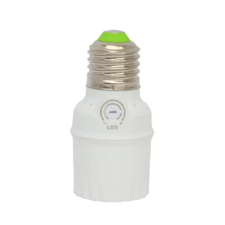 Ledkia Sensor Crepuscular para Bombillas E27 Blanco - 1