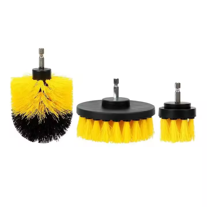 Kit De Cepillo Para Limpieza De Brocas Eléctricas Cepillo De Bricioles Fuerte Eliminación De Suciedad Cepillo Duro Para Limpieza De Alfombras De Coche - 1