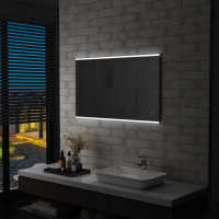 vidaXL Espejo de Pared de Baño con LED y Sensor Táctil Iluminación Dimensiones 80 x 60 cm, 100 x 60 cm - details 1