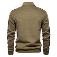 AIOPESON Chaqueta De Algodón Y Poliéster Para Hombres Con Cuello Alto Y Cierre De Cremallera Casual Ligera Para Otoño E Invierno - details 5