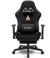 Silla gaming SYMINO transpirable con reposapiés, ajustable y giratoria, Varios colores - details 2