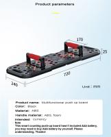 Tablero De Empuje Multifuncional Con Contador De Musculación Para El Pecho Ejercicio De Entrenamiento Interior Soporte Electrónico Fitness Con Piedras Estables - details 1