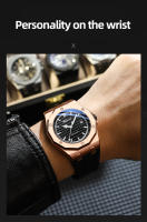 Reloj De Cuarzo Para Hombre CHENXI 8268 Con Correa De Silicona Luminosa Resistente Al Agua Calendario Deportivo Y Casual - details 3