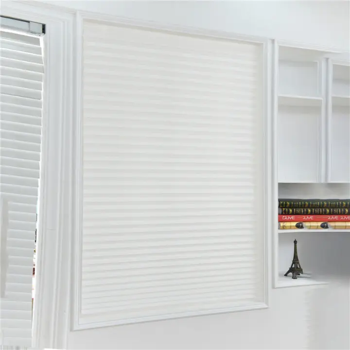 Cortinas De Blinds Plegables No Tejidas Autoadhesivas Para Sala De Estar Cocina Dormitorio Medio Aislamiento Luz Ventanas Blindaje - 1